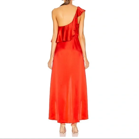 Alexis Austyn One-Shoulder Silk Dress